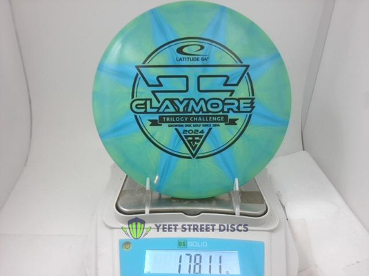 2024 Trilogy Challenge Gold-Ice Triple Burst Claymore - Latitude 64 178.11g