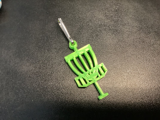 Disc Basket Zipper Pull/Key Ring