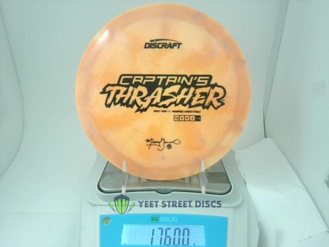 2024 Missy Gannon First Run  Tour ESP Swirl Captain's Thrasher - Discraft 176.0g