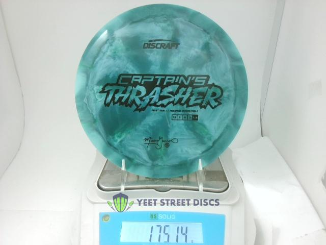 2024 Missy Gannon First Run  Tour ESP Swirl Captain's Thrasher - Discraft 175.14g