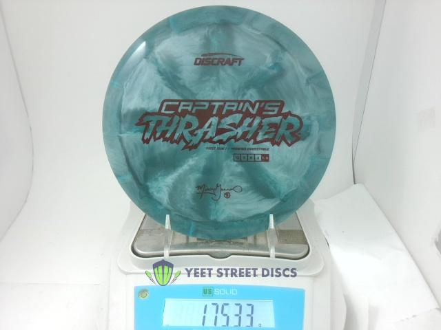 2024 Missy Gannon First Run  Tour ESP Swirl Captain's Thrasher - Discraft 175.33g