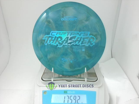 2024 Missy Gannon First Run  Tour ESP Swirl Captain's Thrasher - Discraft 175.93g