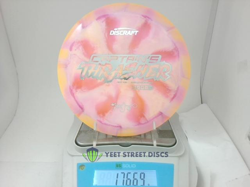 2024 Missy Gannon First Run  Tour ESP Swirl Captain's Thrasher - Discraft 176.67g