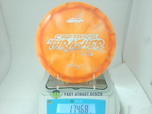 2024 Missy Gannon First Run  Tour ESP Swirl Captain's Thrasher - Discraft 174.68g