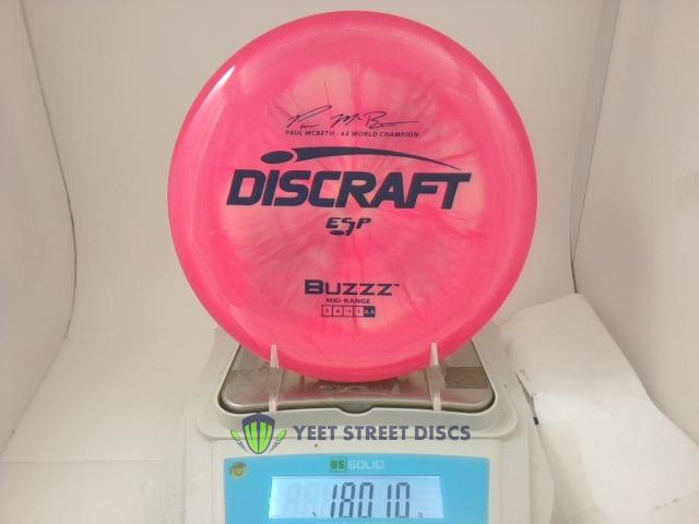 Paul McBeth 6X ESP Buzzz - Discraft 180.1g