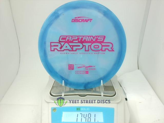 2025 Paul Ulibarri Z Tour Swirl Captain's Raptor - Discraft 174.81g