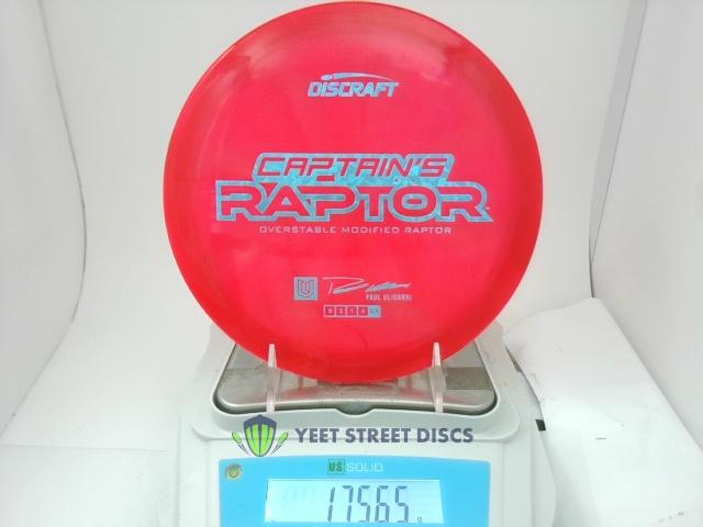2025 Paul Ulibarri Z Tour Swirl Captain's Raptor - Discraft 175.65g