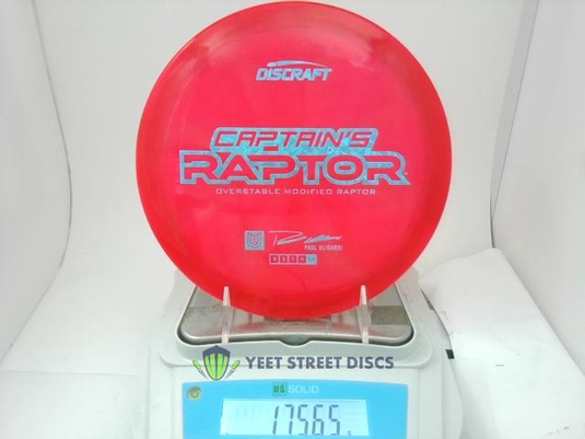 2025 Paul Ulibarri Z Tour Swirl Captain's Raptor - Discraft 175.65g