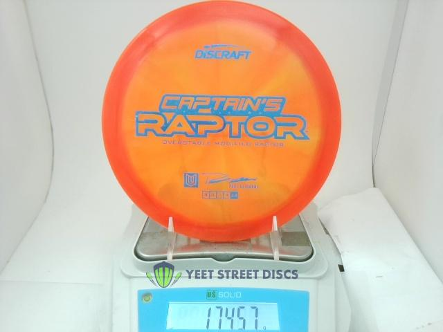 2025 Paul Ulibarri Z Tour Swirl Captain's Raptor - Discraft 174.57g