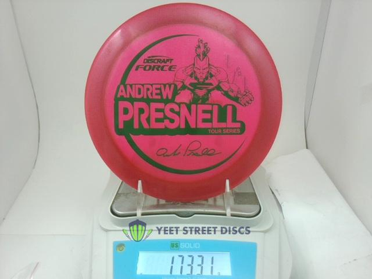 USED Ink Bottom of Plate (9/10) Andrew Presnell Metallic Z Force - Discraft 173.31g