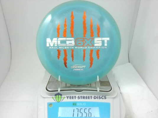 Paul McBeth MCB6XST 6 Claw Tour ESP Swirl Force - Discraft 175.56g