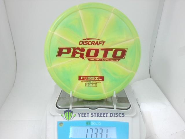 Ricky Wysocki Proto CT Grip Swirl Fossil - Discraft 173.31g