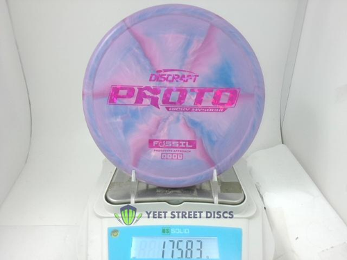 Ricky Wysocki Proto  CT Grip Swirl Fossil - Discraft 175.83g
