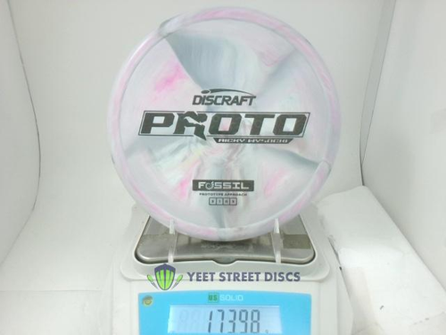 Ricky Wysocki Proto  CT Grip Swirl Fossil - Discraft 173.98g
