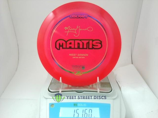 Missy Gannon Z Lite Mantis - Discraft 151.6g