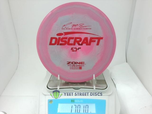 Paul McBeth ESP Zone - Discraft 170.1g