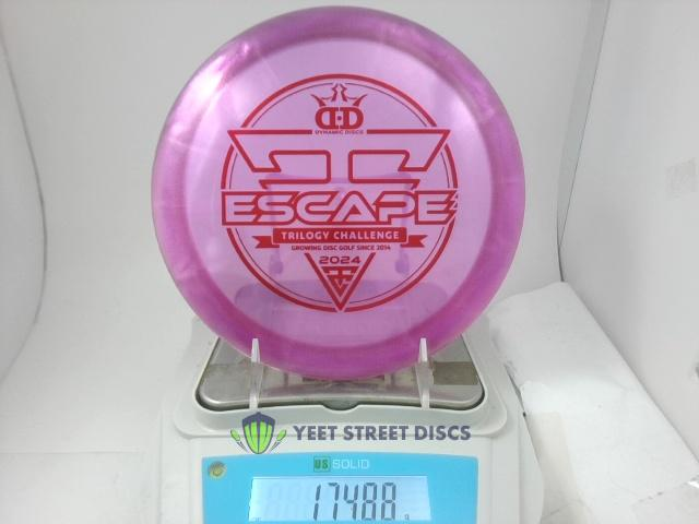 USED No Ink (9/10) 2024 Trilogy Challenge Lucid-Ice Glimmer Escape - Dynamic Discs 174.88g