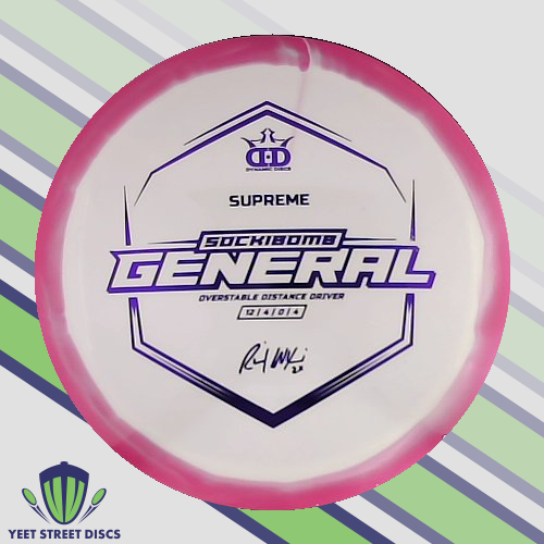 USED Ink on Plate (9/10) Sockibomb Supreme General - Dynamic Discs 173.41g