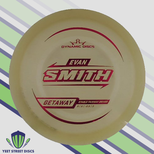 USED Ink on Rim (8.5/10) Evan Smith Lucid Gold Metal Flake Getaway - Dynamic Discs 173.70g