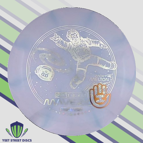Handeye Supply Co. Stamped Zach Melton Team Series Fuzion-X Burst Maverick - Dynamic Discs 175.44g