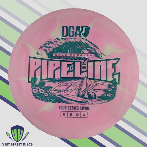 USED Ink on Back Plate (9/10) 2026 Cole Redalen Tour Series Swirl Pipeline - DGA 173.65g
