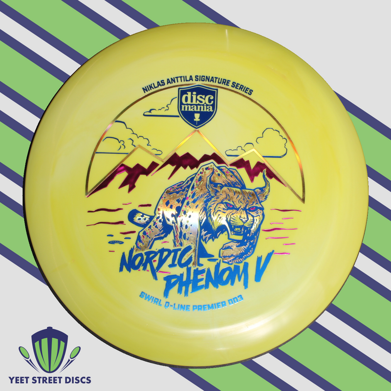 Load image into Gallery viewer, Niklas Anttila Nordic Phenom V Swirl Q-Line Premier DD3 - Discmania 175.86g
