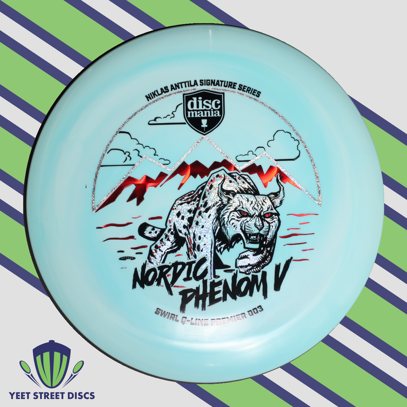 Load image into Gallery viewer, Niklas Anttila Nordic Phenom V Swirl Q-Line Premier DD3 - Discmania 174.72g
