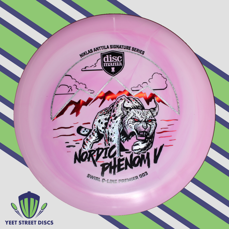 Load image into Gallery viewer, Niklas Anttila Nordic Phenom V Swirl Q-Line Premier DD3 - Discmania 173.40g
