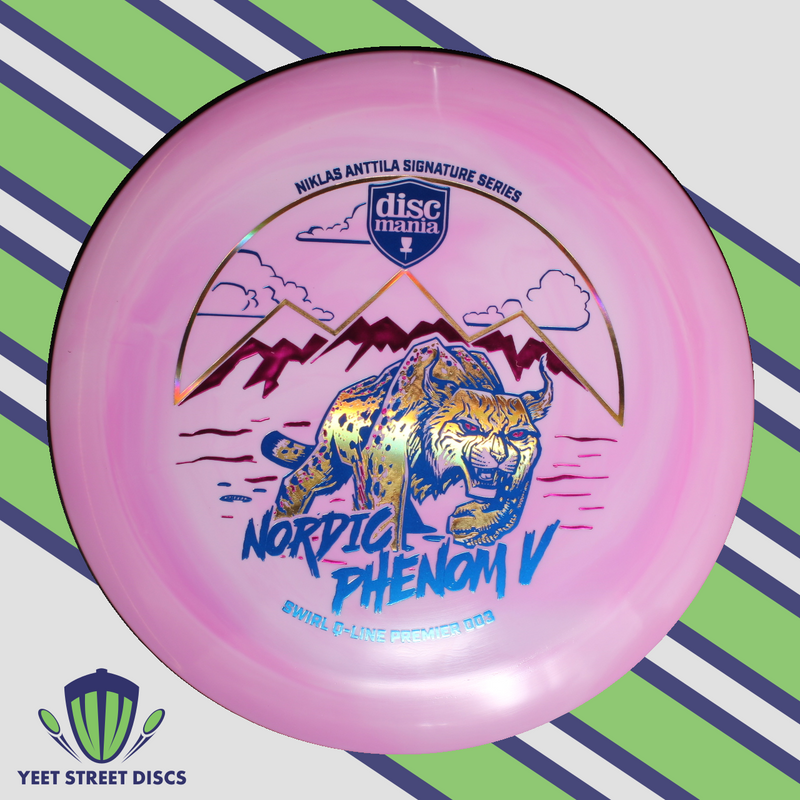 Load image into Gallery viewer, Niklas Anttila Nordic Phenom V Swirl Q-Line Premier DD3 - Discmania 174.63g
