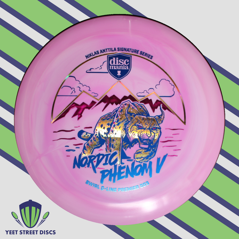 Load image into Gallery viewer, Niklas Anttila Nordic Phenom V Swirl Q-Line Premier DD3 - Discmania 175.41g
