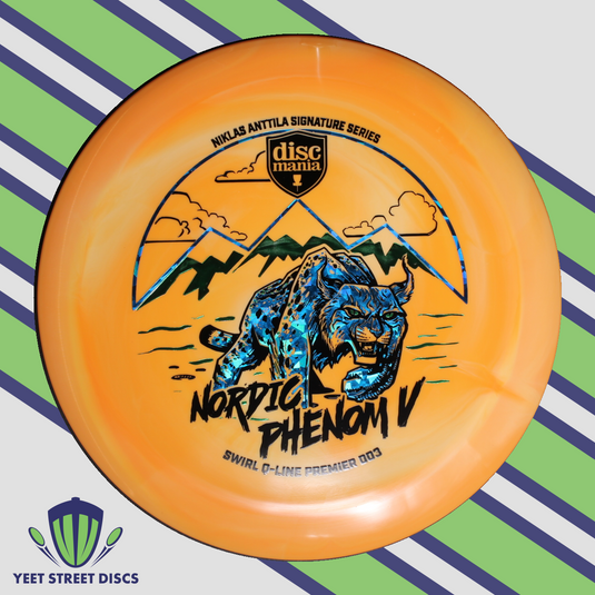 Niklas Anttila Nordic Phenom V Swirl Q-Line Premier DD3 - Discmania 174.69g