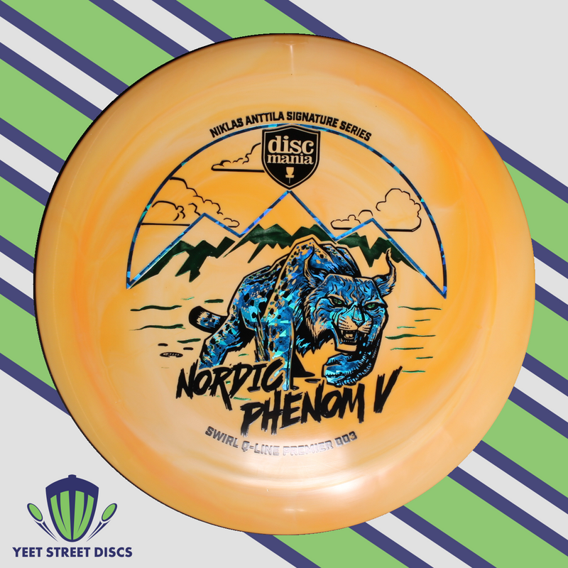 Load image into Gallery viewer, Niklas Anttila Nordic Phenom V Swirl Q-Line Premier DD3 - Discmania 176.26g
