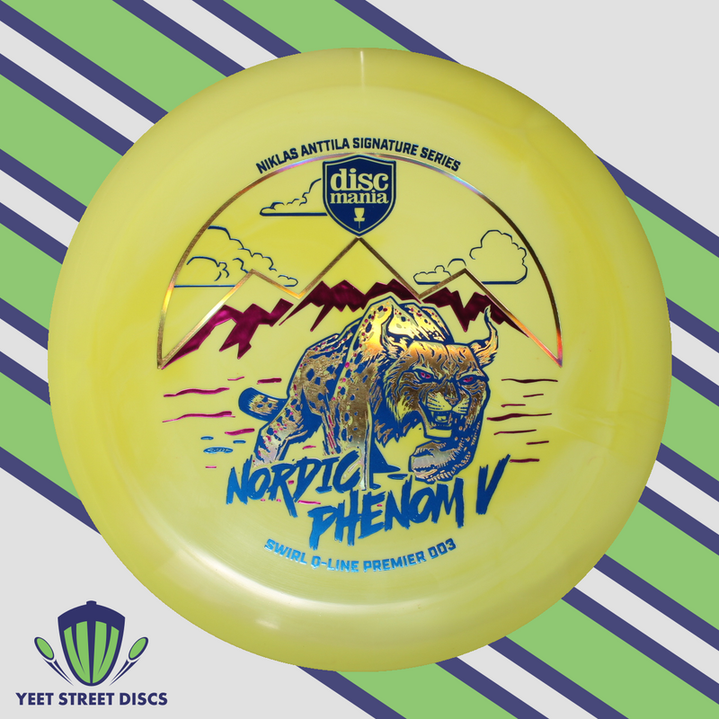 Load image into Gallery viewer, Niklas Anttila Nordic Phenom V Swirl Q-Line Premier DD3 - Discmania 174.21g
