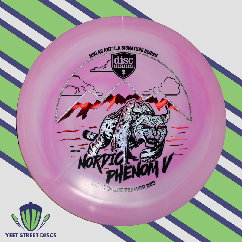 Load image into Gallery viewer, Niklas Anttila Nordic Phenom V Swirl Q-Line Premier DD3 - Discmania 174.78g
