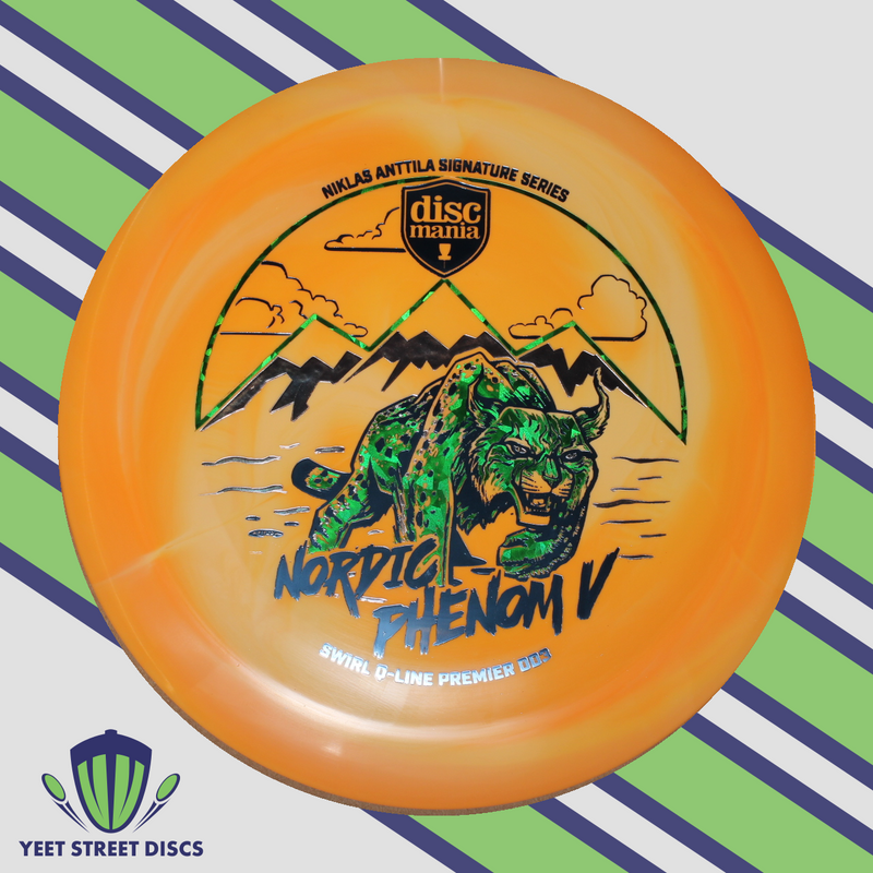 Load image into Gallery viewer, Niklas Anttila Nordic Phenom V Swirl Q-Line Premier DD3 - Discmania 175.42g
