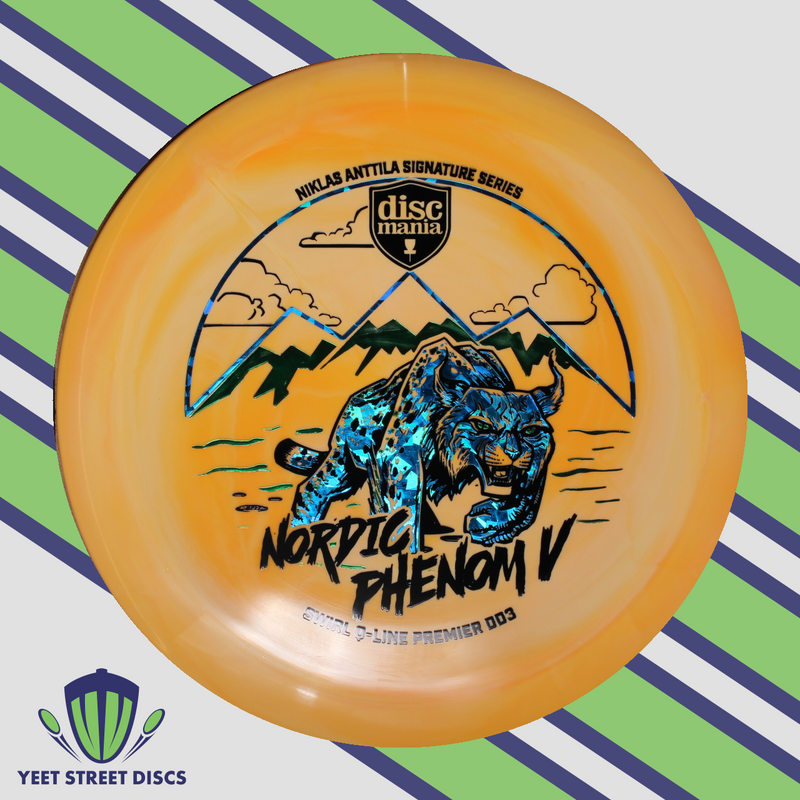 Load image into Gallery viewer, Niklas Anttila Nordic Phenom V Swirl Q-Line Premier DD3 - Discmania 174.56g
