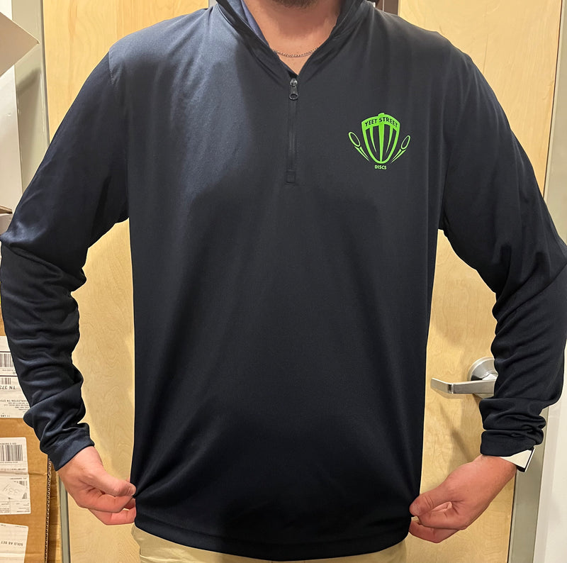 Load image into Gallery viewer, Yeet Street Discs Quarter Zip Performance Pullover
