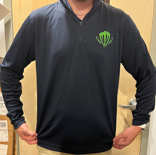 Yeet Street Discs Quarter Zip Performance Pullover