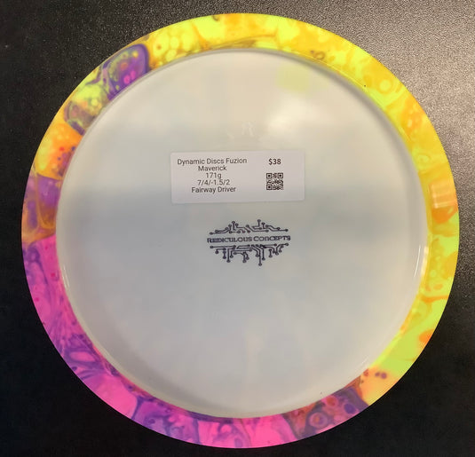 Reidiculous Concepts  Fuzion Maverick - Dynamic Discs 171.54g