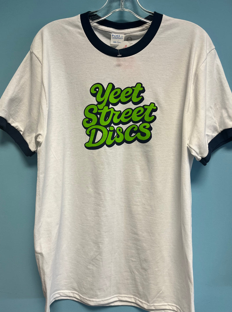 Load image into Gallery viewer, Yeet Street Discs Retro Ringer Tee
