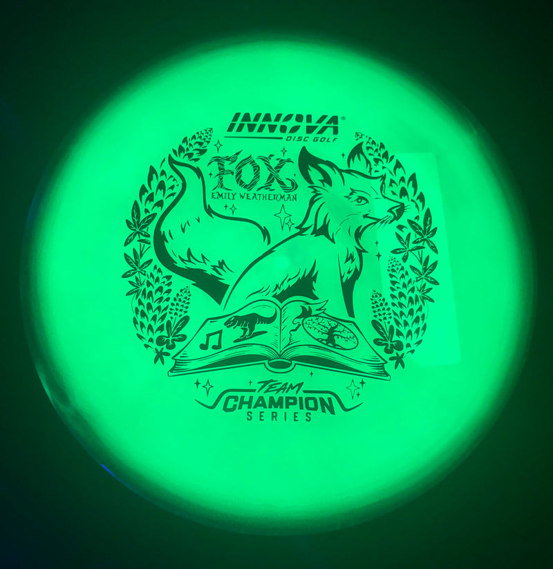Load image into Gallery viewer, Emily Weatherman Tour Series Proto Glow Halo Champion Fox - Innova 181.14g
