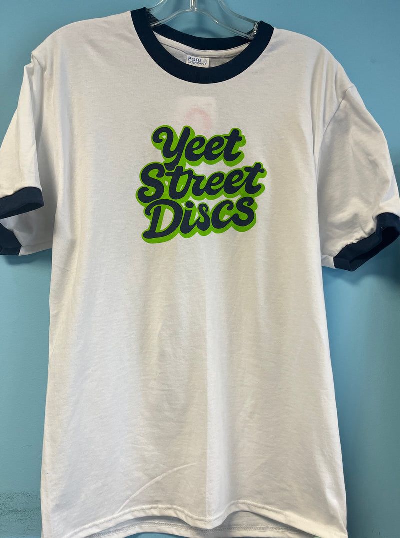 Load image into Gallery viewer, Yeet Street Discs Retro Ringer Tee
