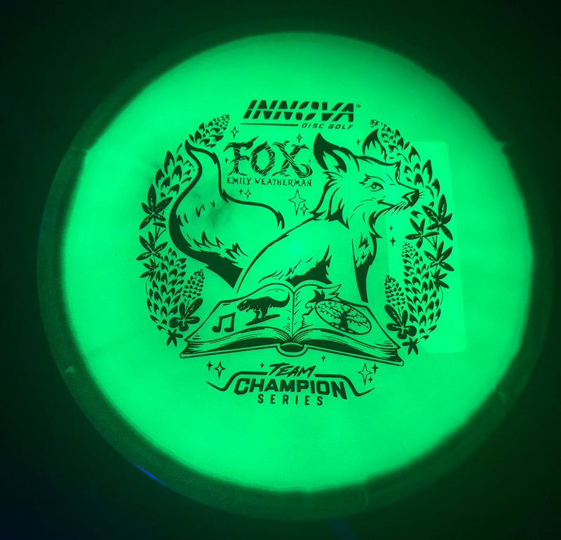 Load image into Gallery viewer, Emily Weatherman Tour Series Proto Glow Halo Champion Fox - Innova 179.53g
