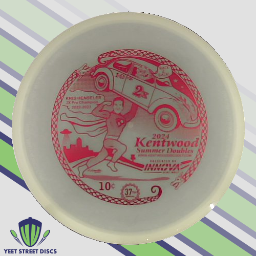 USED No Ink (8.5/10) 2024 Kentwood Summer Doubles Glow Champion Aviar3 - Innova 173.87g