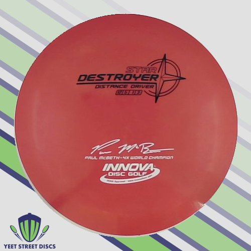 USED No Ink (8/10) Paul McBeth 4x World Champion Star Destroyer - Innova 169.56g