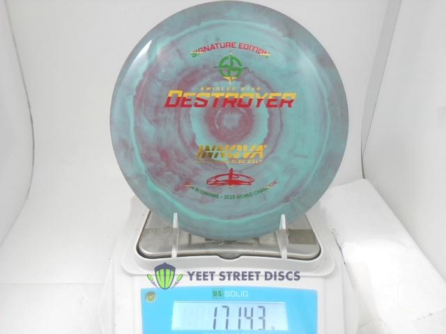 Ohn Scoggins World Champion Commemorative Swirly Star Destroyer - Innova 171.43g