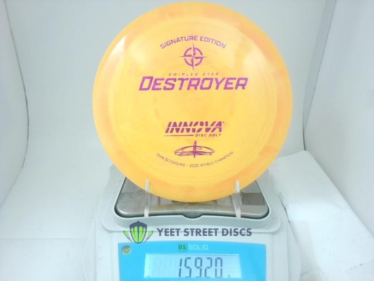 Ohn Scoggins World Champion Commemorative Swirly Star Destroyer - Innova 159.2g