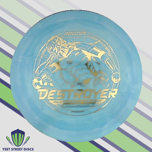 USED Ink on Flight Plate (7/10) Philo Brathwaite Swirly Star Destroyer - Innova 169.61g