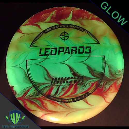 Disc Dyes by Melissa Proto Glow Champion Leopard3 - Innova 175.39g