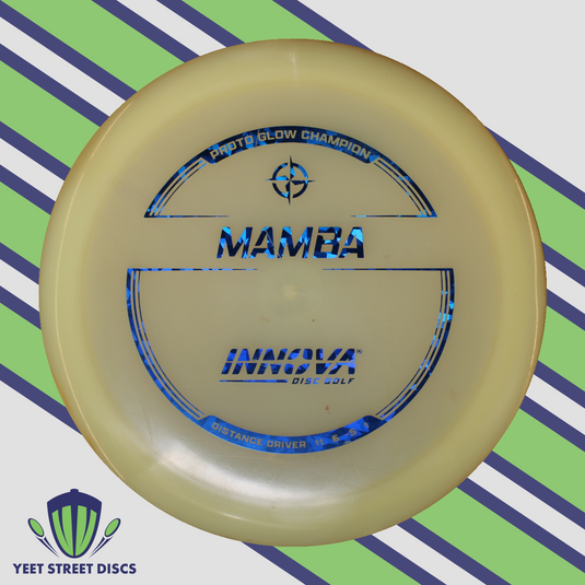 USED No Ink (8/10) Proto Glow Champion Mamba - Innova 173.92g